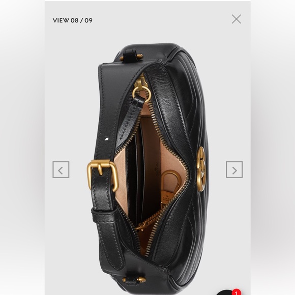 Gucci GG MARMONT HALF-MOON-SHAPED MINI BAG - Picture 7 of 15